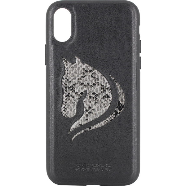 

Кожаный чехол Polo Viscount черный для iPhone X/XS