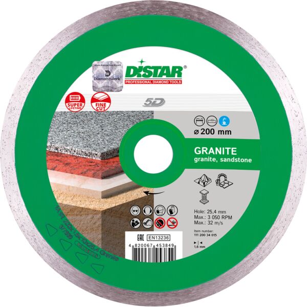 

Отрезной диск Distar Granite 1A1R 200x1,6x10x25,4 (11120034015)
