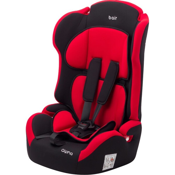 

Детское автокресло Bair Alpha 1/2/3 (9-36 кг) DA2426 черный - красный