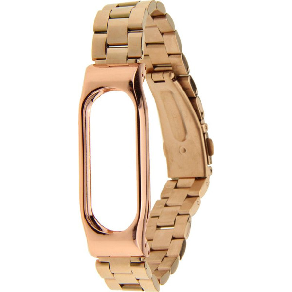 

Ремешок для фитнесс браслета Xiaomi Mi Band 2 UWatch Metal Strap 2 Rose Gold