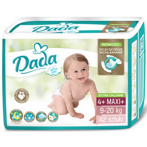 

Подгузники Dada Extra Soft 4+ Maxi + (9-20 кг), 42 шт (8594001939657)