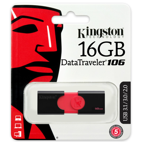 

Kingston DT 106 16GB USB3.0 (DT106/16GB)