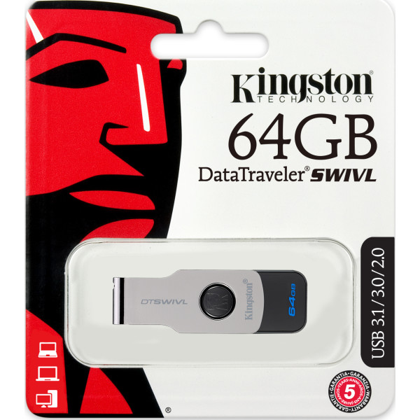 

Kingston DT SWIVL 64GB USB3.0 (DTSWIVL/64GB)