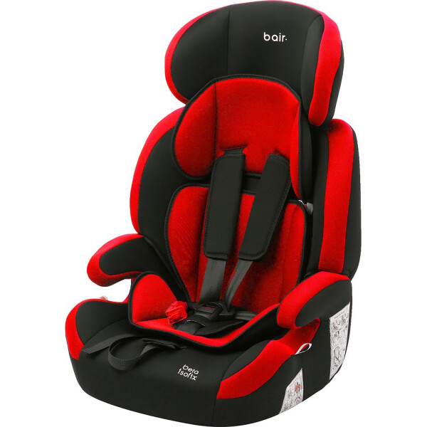 

Детское автокресло Bair Beta Iso-fix 1/2/3 (9-36 кг) DBI2426 черный - красный