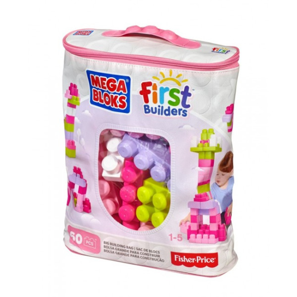 

Конструкторы Mega Bloks Розовый в мешке 60 деталей (DCH54)