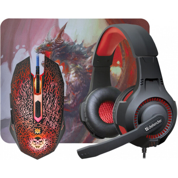 

Defender DragonBorn MHP-003 + гарнитура + коврик (52003)
