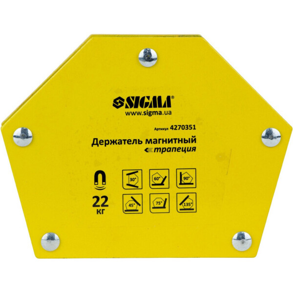 

Магнит для сварки Sigma трапеция 90×54×54×43 мм (4270351)