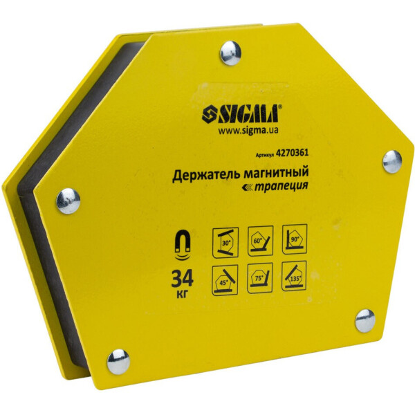 

Магнит для сварки Sigma трапеция 105×65×65×45 мм (4270361)