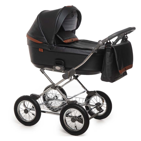 

Детская коляска универсальная 2 в 1 Roan Bloom Classic 9023-RCB-black pear, черный