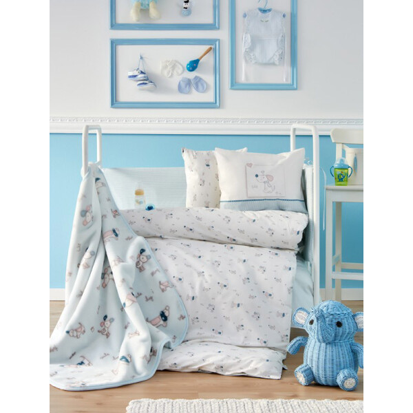 

Детский плед в кроватку Karaca Home - Woof 2018-1 100х120