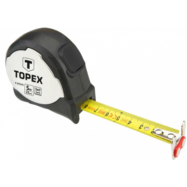 

Рулетка Topex 5 м x 22 мм (27C375)