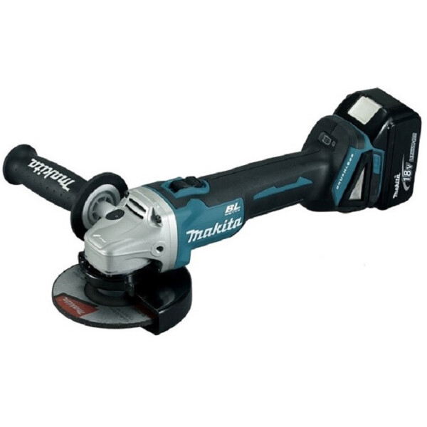 

Аккумуляторная угловая бесщеточная шлифмашина Makita DGA504RFE + 2 акб 18 V 3 Ah + З/У DC18RC + кейс болгарка шлифмашинка УШМ (18В,125мм) (4005)