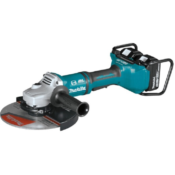 

Аккумуляторная угловая бесщеточная шлифмашина Makita DGA900PT2 + 2 акб 18 V 5 Ah + З/У DC18RD + кейс болгарка шлифмашинка УШМ (2x18В, 230мм) (4008)