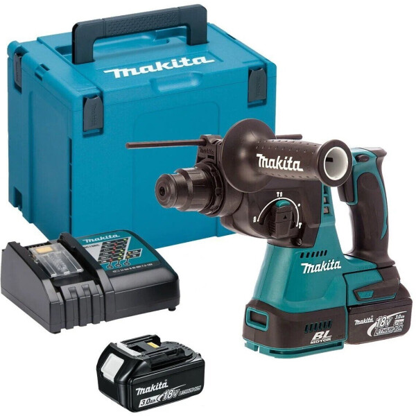 

Makita SDS-PLUS LXT, 3Аг х 2шт, Makpac, 2,0Дж, 24мм (DHR242RFJ)