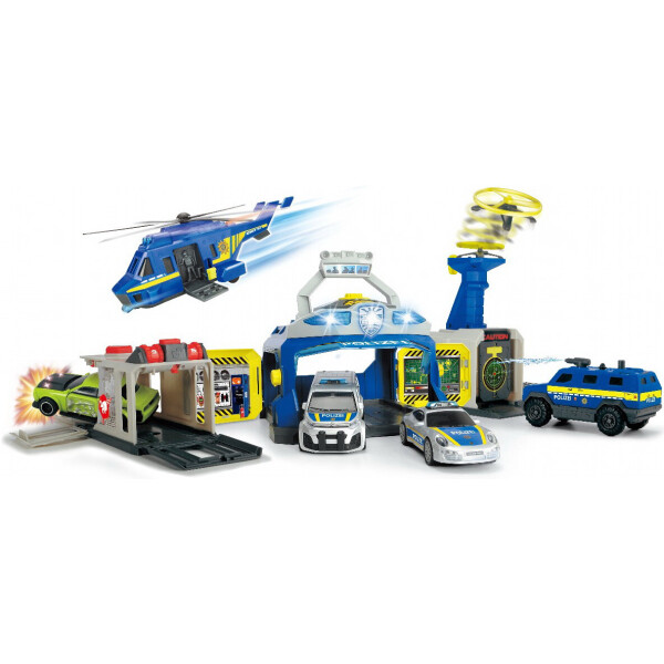 

Игровой набор Dickie Toys Управление полиции с 4 машинами и вертолетом (3719011)