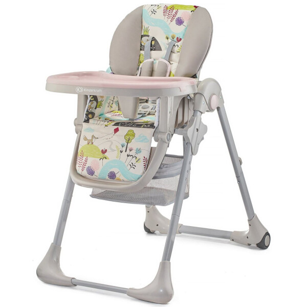 

Стульчик для кормления Kinderkraft Yummy Up Pink Leaf (KHYUMMUPPNK0000)