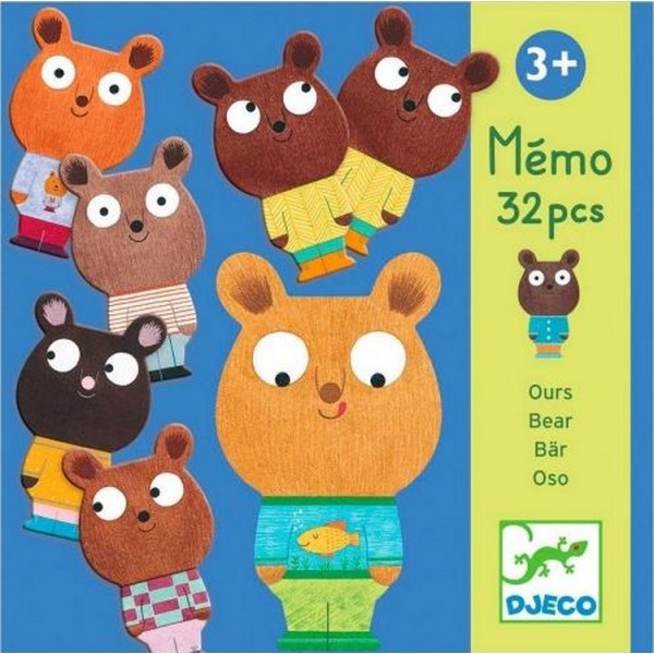 

Настольная игра Djeco Мемо Мишки (DJ08112)