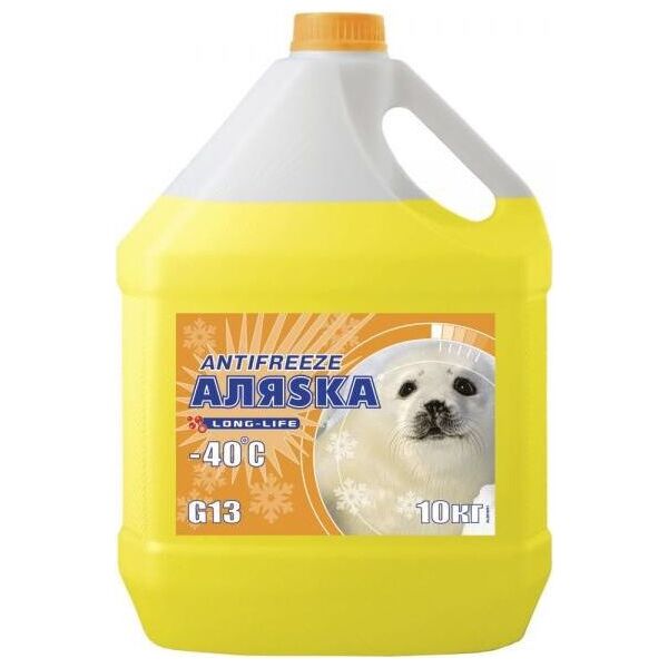 

Антифриз Аляsка ANTIFREEZE-40 желтый 10 л/9.83 кг