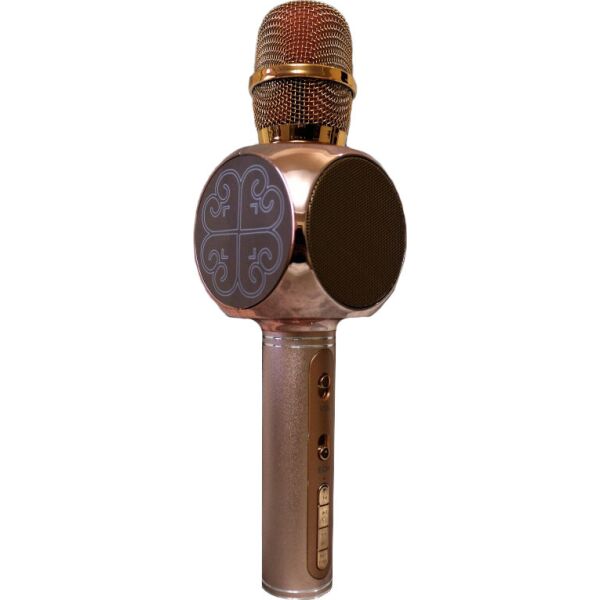

Детский беспроводной Bluetooth микрофон для караоке + Колонка DM High Quality YS-63 Original с мощными колонками и функцией изменения голоса Rose Gold