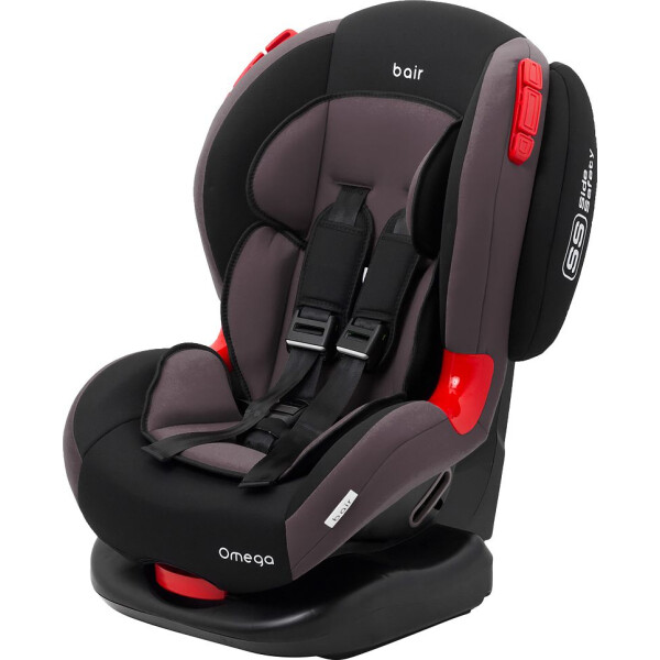 

Детское автокресло Bair Omega 1/2 (9-25 кг) DO2435 черный - серый смоки