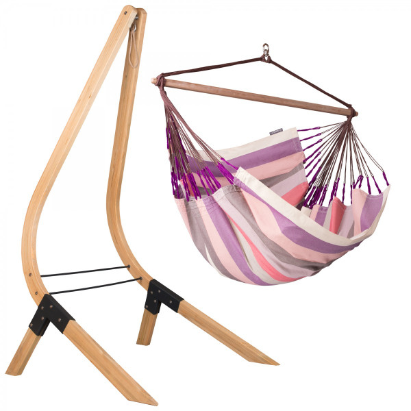 

Гамак стул со стойкой La Siesta (DOL217VEA161) plum