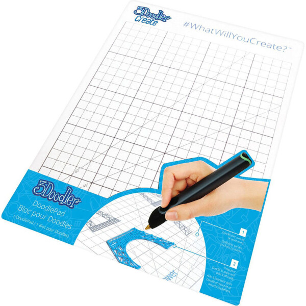 

Набор аксессуаров для 3D-ручки 3Doodler Create-ТРАФАРЕТ (поликарбон., 21* 0.1*29.7 см) (DOODPAD)