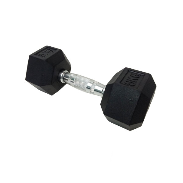 

Гантель Шестигранная обрезиненная HouseFit (DD 6442-8) 8кг