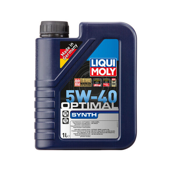 

Моторное масло Liqui Moly OPTIMAL SYNTH 5W-40 1л (3925)