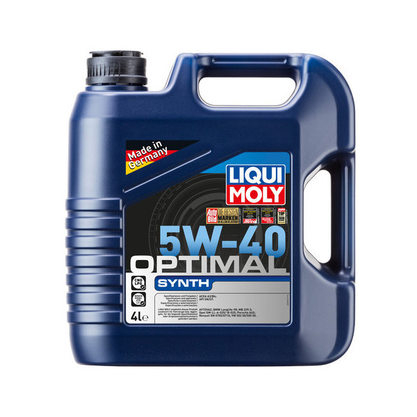 

Моторное масло Liqui Moly OPTIMAL SYNTH 5W-40 4л (3926)