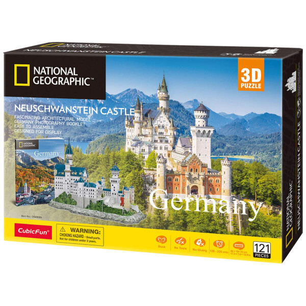 

Конструктор 3D пазл CubicFun National Geographic Замок Нойшванштайн (DS0990h)