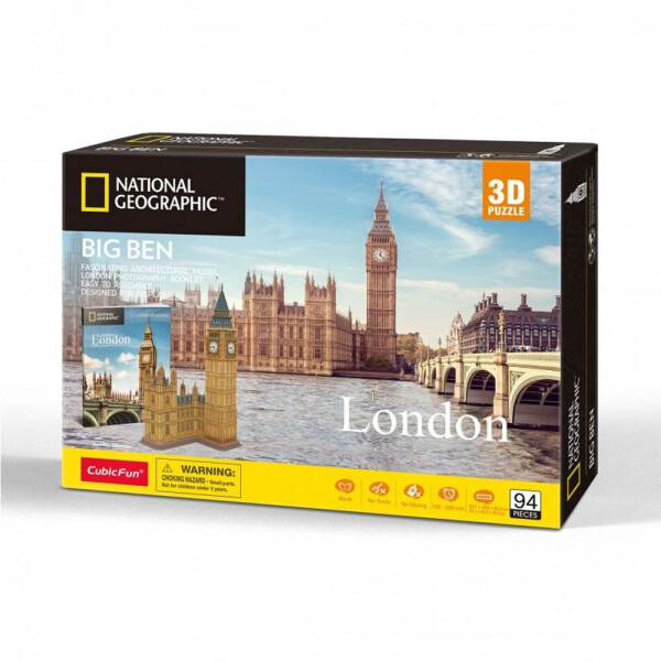 

Конструктор 3D пазл CubicFun National Geographic Биг Бен (DS0992h)