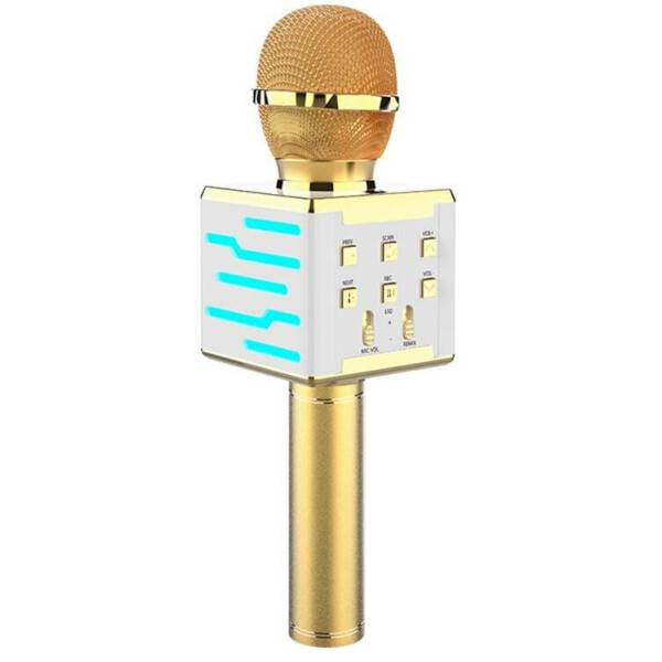 

Беспроводной светящийся микрофон для караоке DSP DS-868 Gold