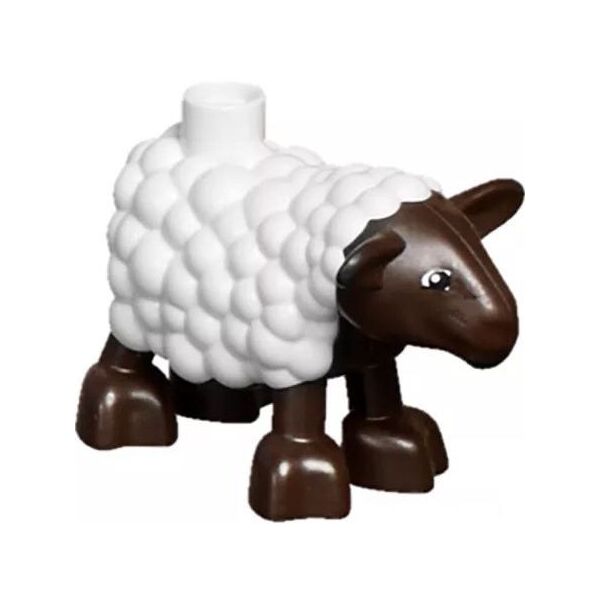 

LEGO DUPLO Sheep - with Dark Brown Legs and Head (duplamb01pb01-used)