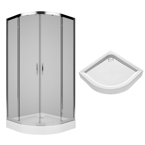 

Душевая кабина KOLO Rekord 90x90 с поддоном PKPG90222003+XBN1690000 , прозрачный, хром