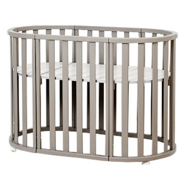 

Детская кроватка Twins Cozy овальная 160х60 Серый (9800-TC-160-10)