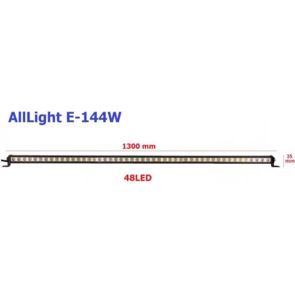 

Автофара AllLight E-144W однорядная 46chip OSRAM 3535 spot 9-30V