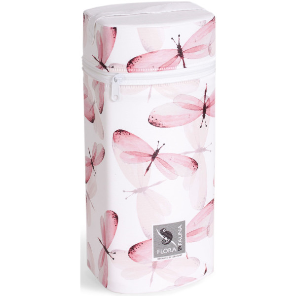 

Термоконтейнер для широкой бутылочки Ceba baby Flora/Fauna pink