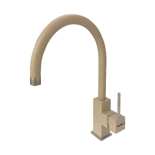 

Смеситель кухонный Fabiano FKM 50 S/Steel Beige песочный