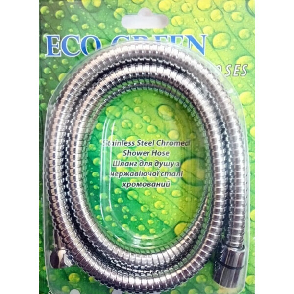 

Шланг для душа Eco Green SS Chromed Blister 175 см, GREEN05