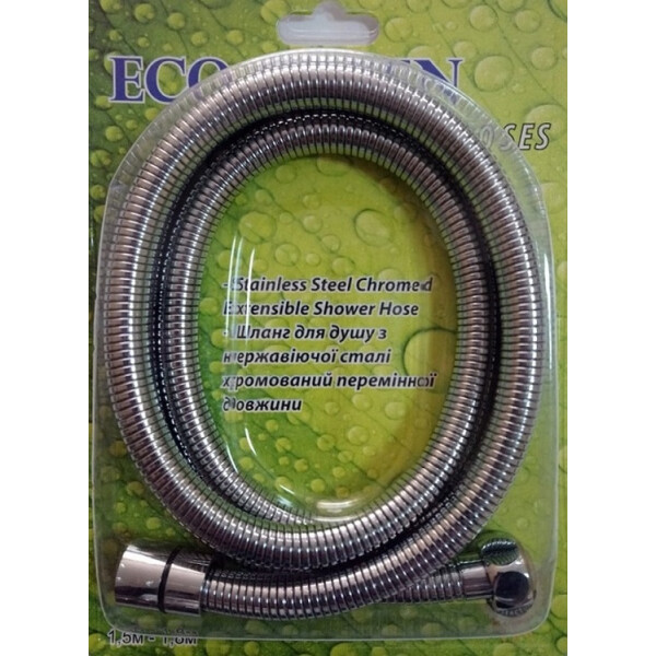 

Шланг для душа Eco Green SS Chromed Extensible 150-180 см, GREEN03