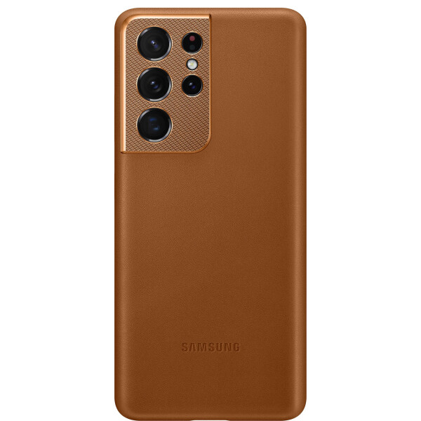 

Чехол Samsung S21 Ultra Leather Cover Brown EF-VG998LAEGRU