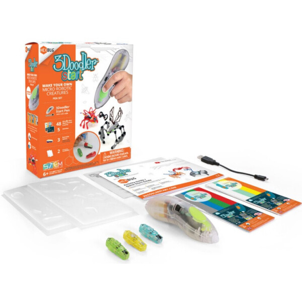 

3D-ручка 3Doodler Start Hexbug 48 стержней Шаблоны Аксессуары (8SPSRBUG3E)