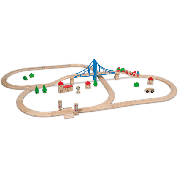 Акция на Игровой набор Eichhorn Железная дорога Путешествие через мост 55 эл. (100001264) от Allo UA