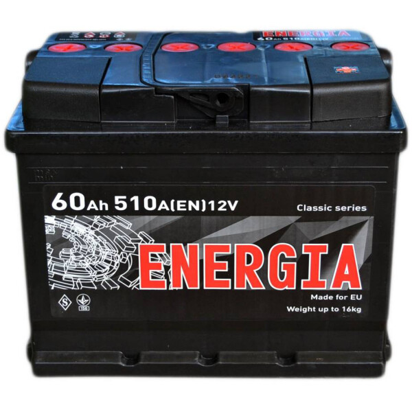 

Автомобильный аккумулятор ENERGIA 60А (+/-) (510EN) (д242*ш175*в190)