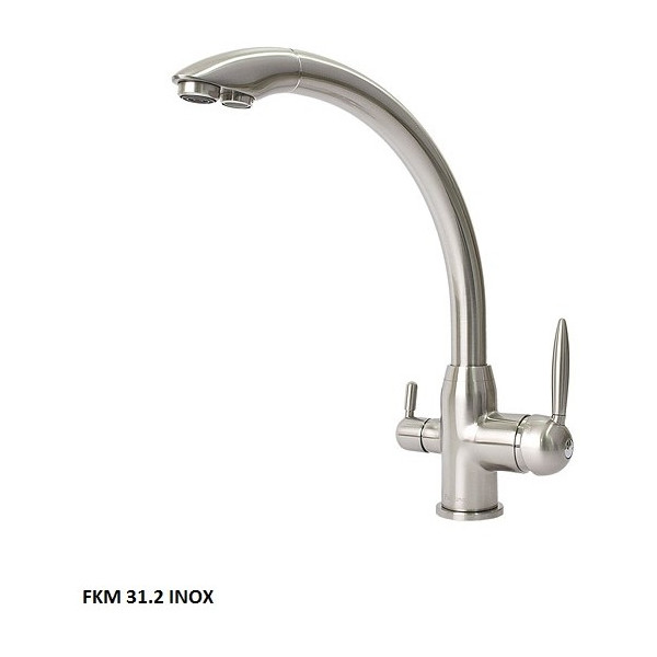 

Смеситель для кухни Fabiano FKM 31.2 Inox нержавеющая сталь