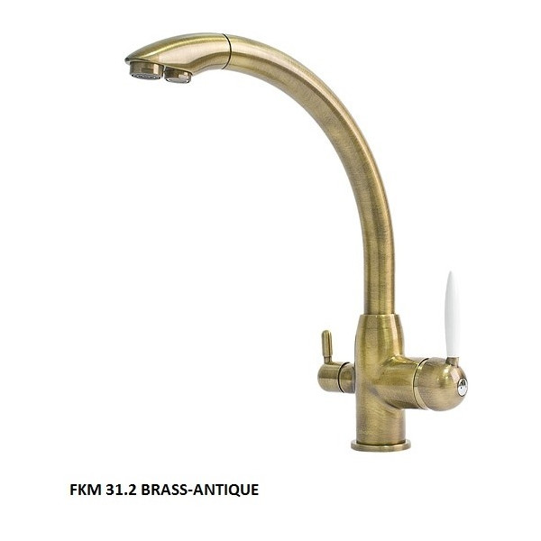 

Смеситель для кухни Fabiano FKM 31.2 Brass-Antique латунь