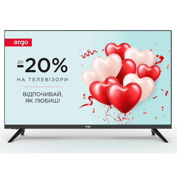 

Телевизор 32" Ergo 32DHT6000 Black