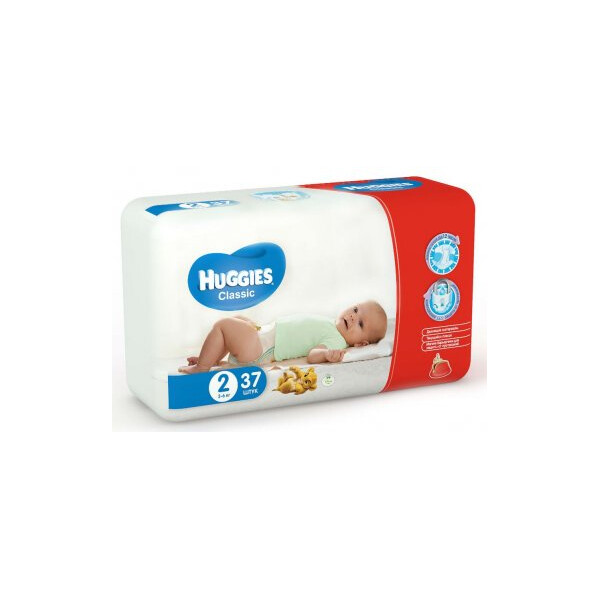

Подгузники Huggies Classic 2 (3-6 кг) 37 шт