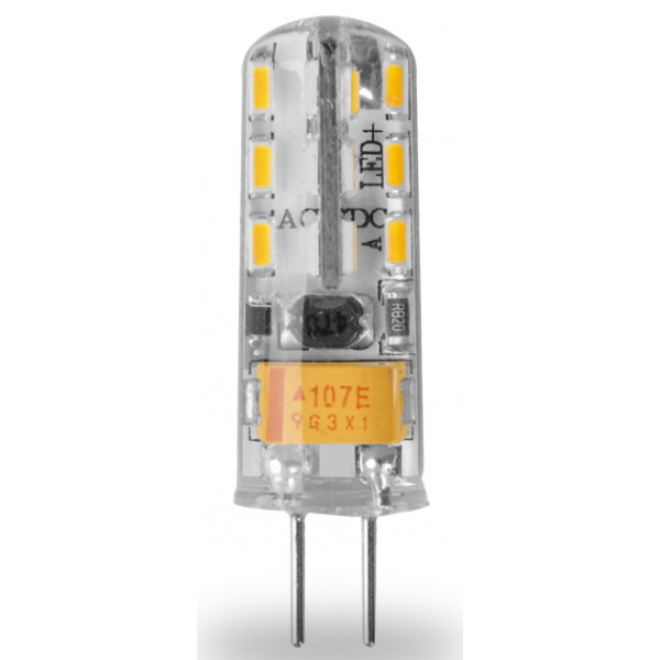 

Лампа светодиодная EUROLAMP G4 2W G4 4000K 12V капсульная силикон (LED-G4-0240(12))