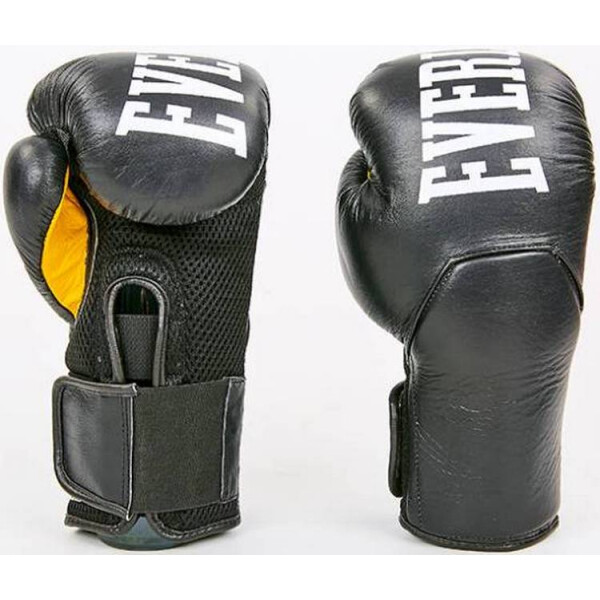 

Боксерские перчатки Everlast Elite EV-6757-BK 10 oz кожаные Черные (EV-6757-BK-10)